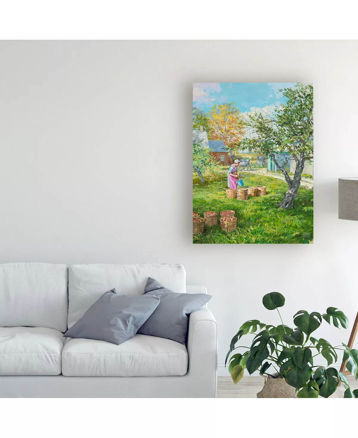 Trademark Global Peter Snyder Filling The Bushels Canvas Art - 19.5 X 26 - Image 3