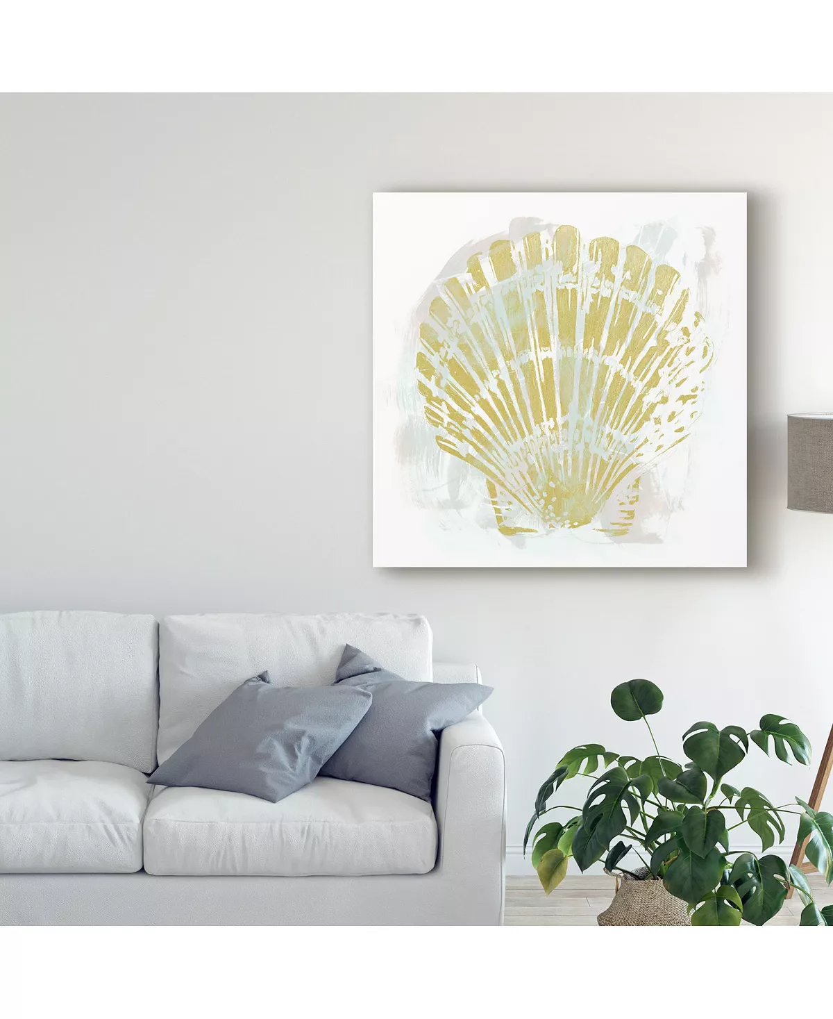 Trademark Global June Erica Vess Seaside Block Prints I Canvas Art - 15 X 20 - Image 3