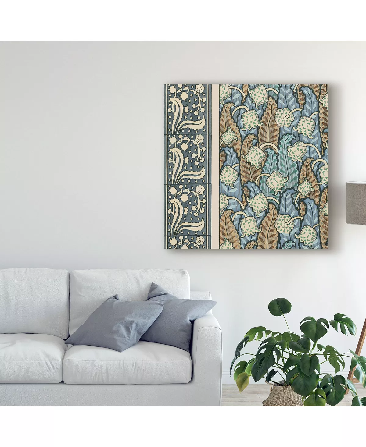 Trademark Global Vision Studio Nouveau Textile Motif IV Canvas Art - 15 X 20 - Image 3