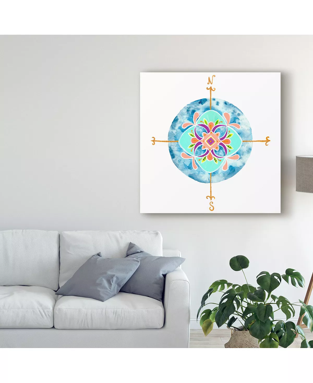Trademark Global Rebekah Ewer Blue Mandala II Canvas Art - 15 X 20 - Image 3