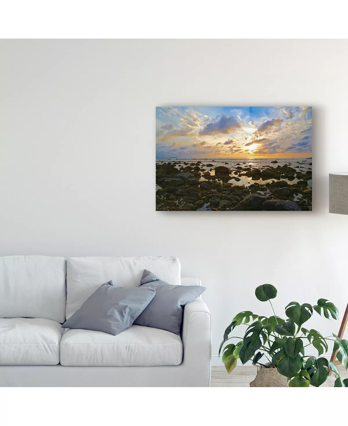 Trademark Global American School Punta Mita Sunset Blue Canvas Art - 20 X 25 - Image 3