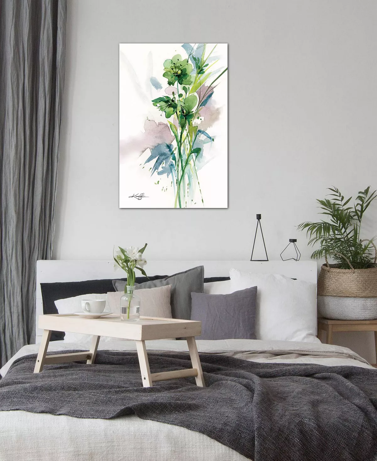 ICanvas Green Bliss Ii By Kathy Morton Stanion Wrapped Canvas Print - 26 X 18 - Image 2