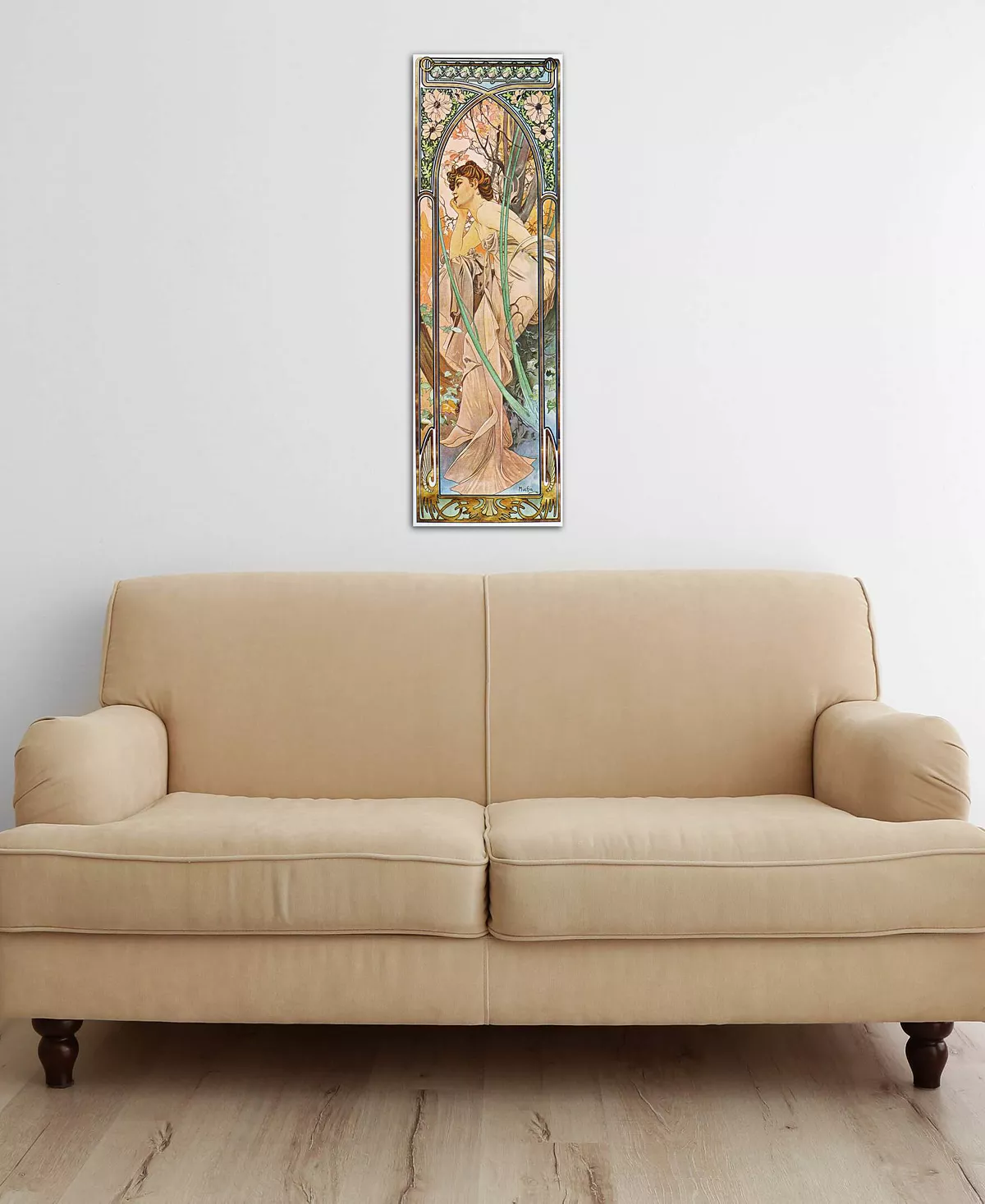 ICanvas Evening Reverie, 1899 By Alphonse Mucha Wrapped Canvas Print - 36 X 12 - Image 2