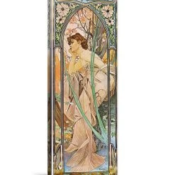 ICanvas Evening Reverie, 1899 By Alphonse Mucha Wrapped Canvas Print - 36 X 12