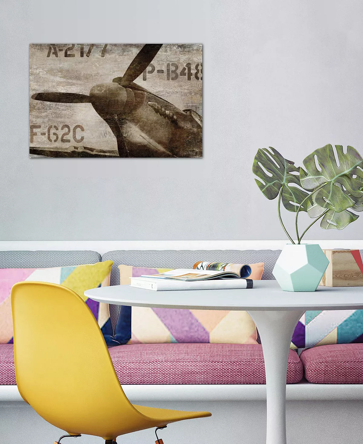 ICanvas Vintage Airplane By Dylan Matthews Wrapped Canvas Print - 18 X 26 - Image 2