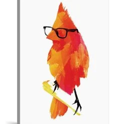 ICanvas Punk Bird By Robert Farkas Wrapped Canvas Print - 40 X 26