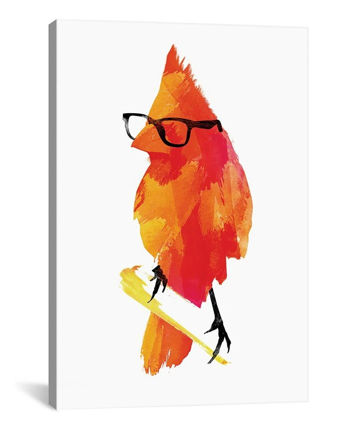 ICanvas Punk Bird By Robert Farkas Wrapped Canvas Print - 40 X 26