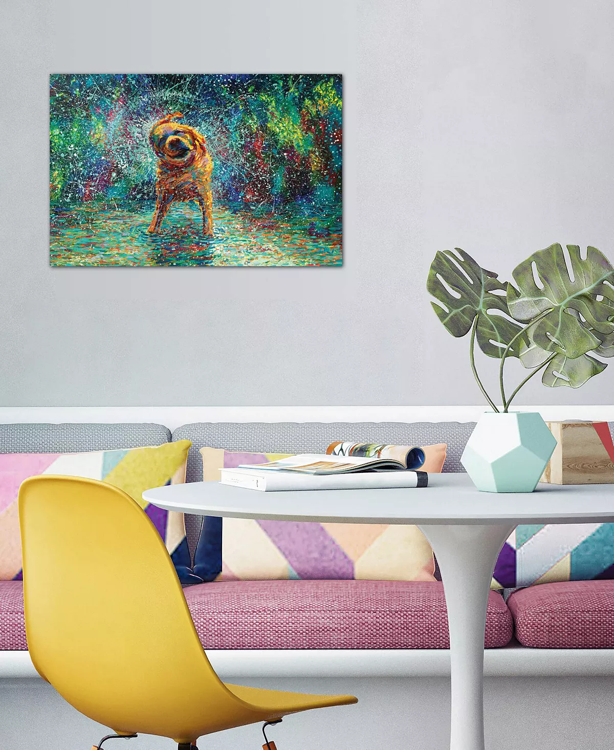 ICanvas Shakin` Jake By Iris Scott Wrapped Canvas Print - 26 X 40 - Image 2