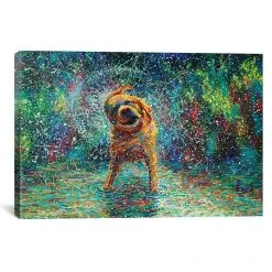 ICanvas Shakin` Jake By Iris Scott Wrapped Canvas Print - 26 X 40