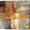 Metaverse Silver And Amber Crop By Silvia Vassileva Canvas Art, 36 X 36