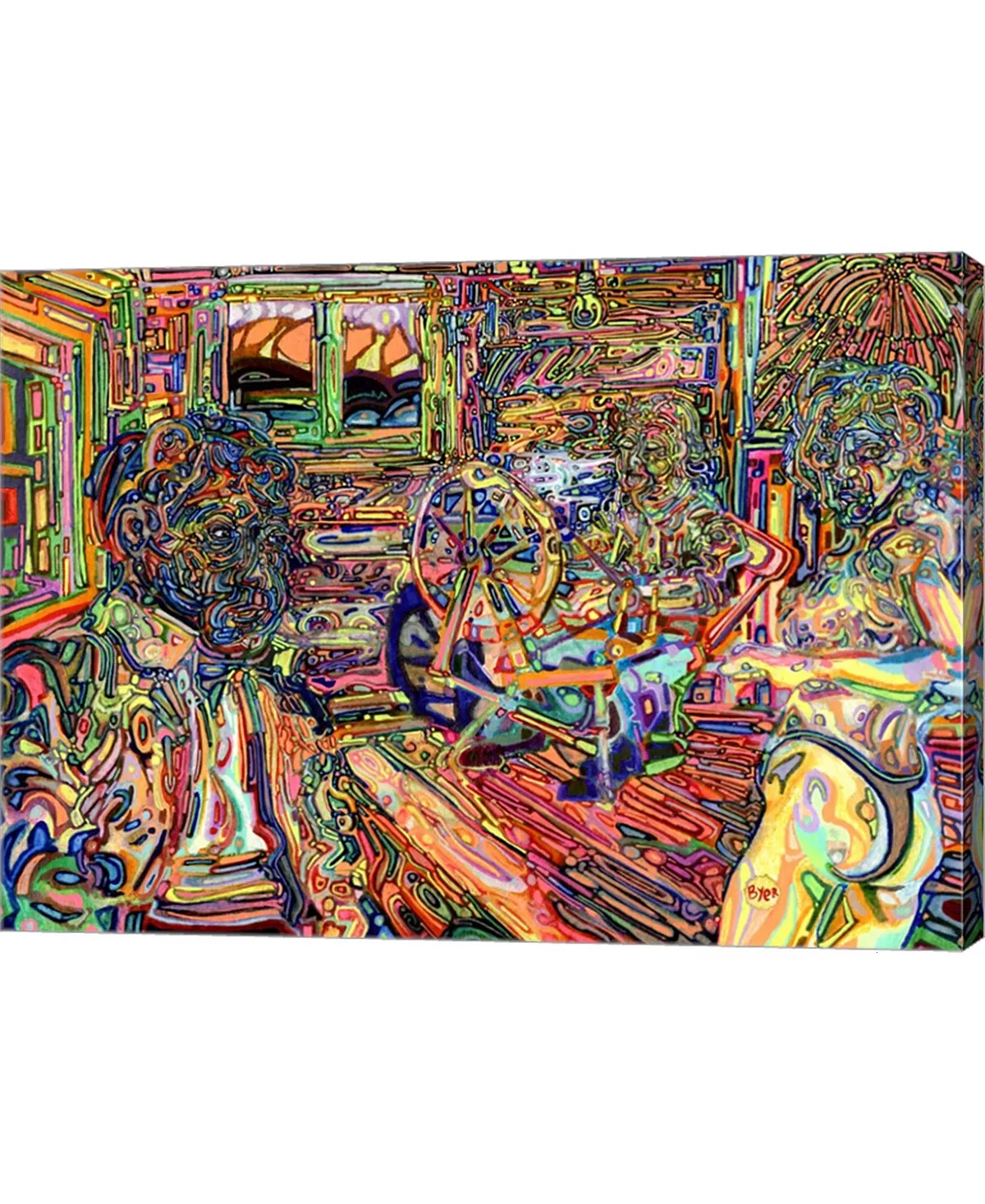 Metaverse His Wife, Her Mother By Josh Byer Canvas Art, 27.5 X 20