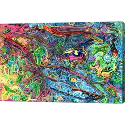 Metaverse One Bird Sings By Josh Byer Canvas Art, 29.5 X 20