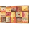 Metaverse Peachy Squares By Stessi Canvas Art, 25 X 16