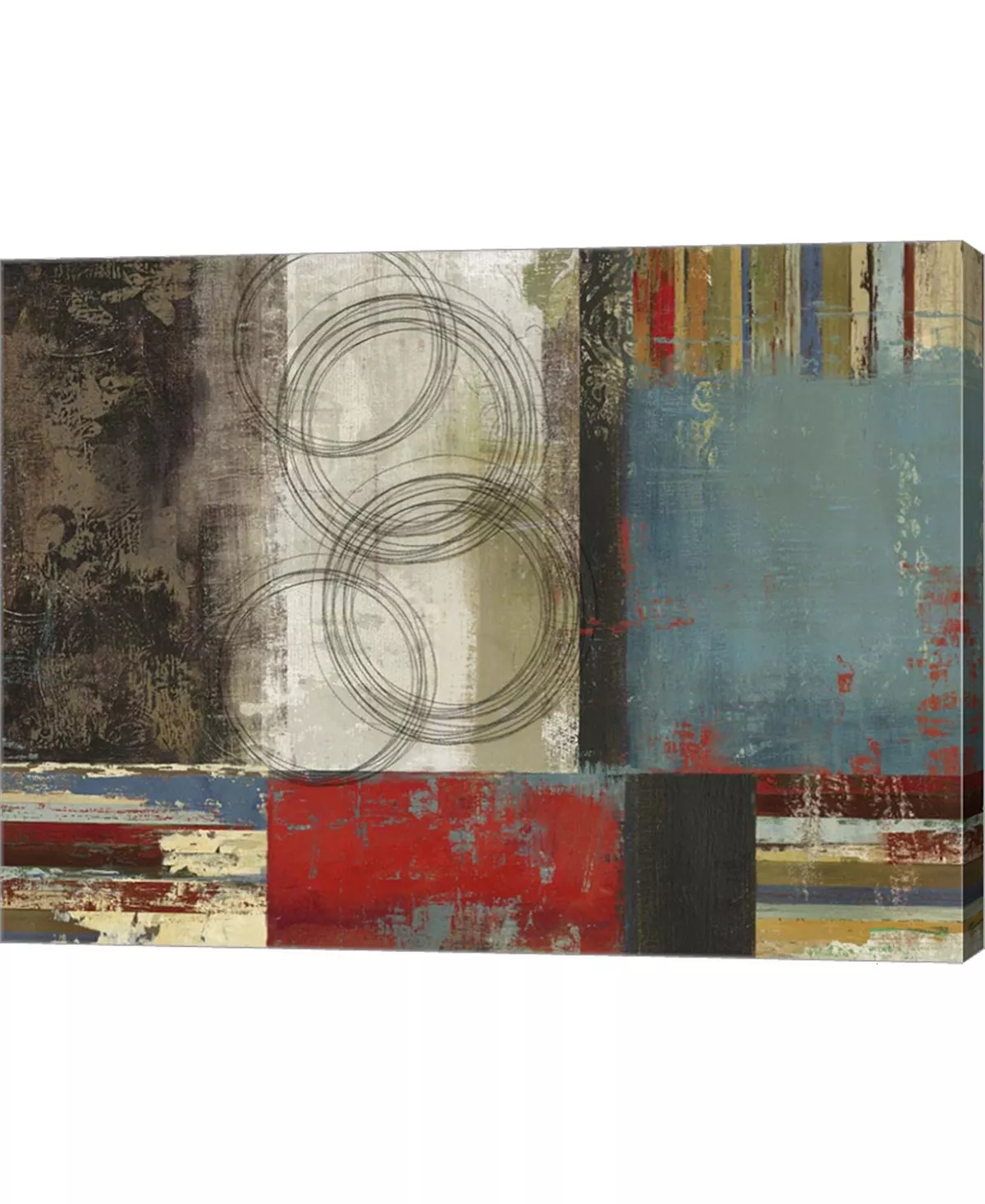 Metaverse Spheres And Stripes By Posters International Studio Canvas Art, 26.5 X 20