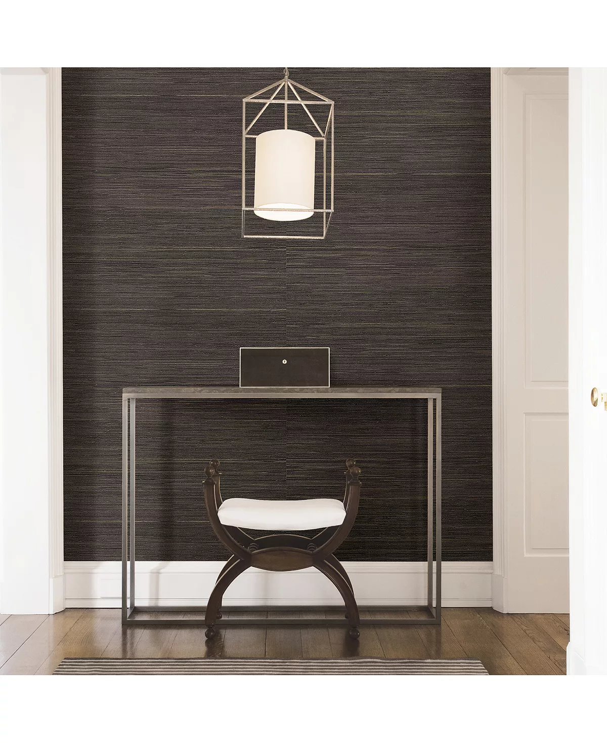 A-Street Prints 36 X 288 Shandong Chocolate Wallpaper - Image 2