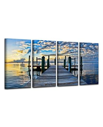 Ready2HangArt Key Largo 4 Piece Wrapped Canvas Coastal Wall Art Set, 24 X 48 - Image 2