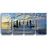 Ready2HangArt Key Largo 4 Piece Wrapped Canvas Coastal Wall Art Set, 24 X 48
