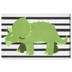 Oliver Gal Folk Triceratops Canvas Art Collection