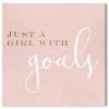 Oliver Gal A Girl With Goals Blush Canvas Art Collection