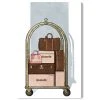 Oliver Gal Fashion Luggage Cart Giclee Art Print On Gallery Wrap Canvas, 24 X 36