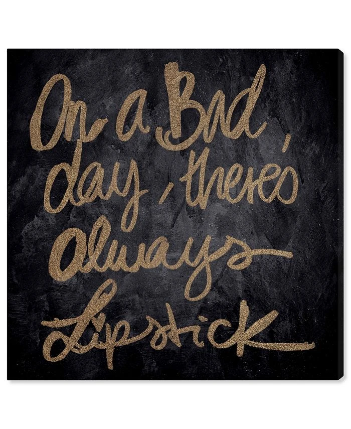 Oliver Gal Lipstick Canvas Art, 12 X 12