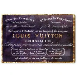 Oliver Gal Emballeur Violet Canvas Art, 15 X 10