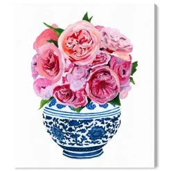 Oliver Gal Julianne Taylor - Peonie Vase Canvas Art Collection