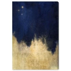 Oliver Gal Stars At Midnight Canvas Art, 24 X 16