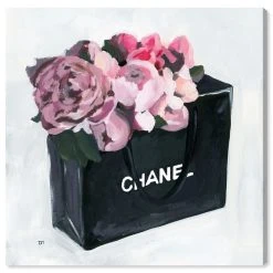 Oliver Gal Peony Bag Canvas Art, 24 X 24