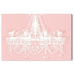 Oliver Gal Y Chandelier Giclee Art Print On Gallery Wrap Canvas