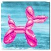 Oliver Gal Balloon Dog Pink Canvas Art Collection
