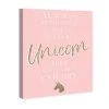 Oliver Gal 24113 Always Be A Unicorn Blush Canvas Art, 30 X 45