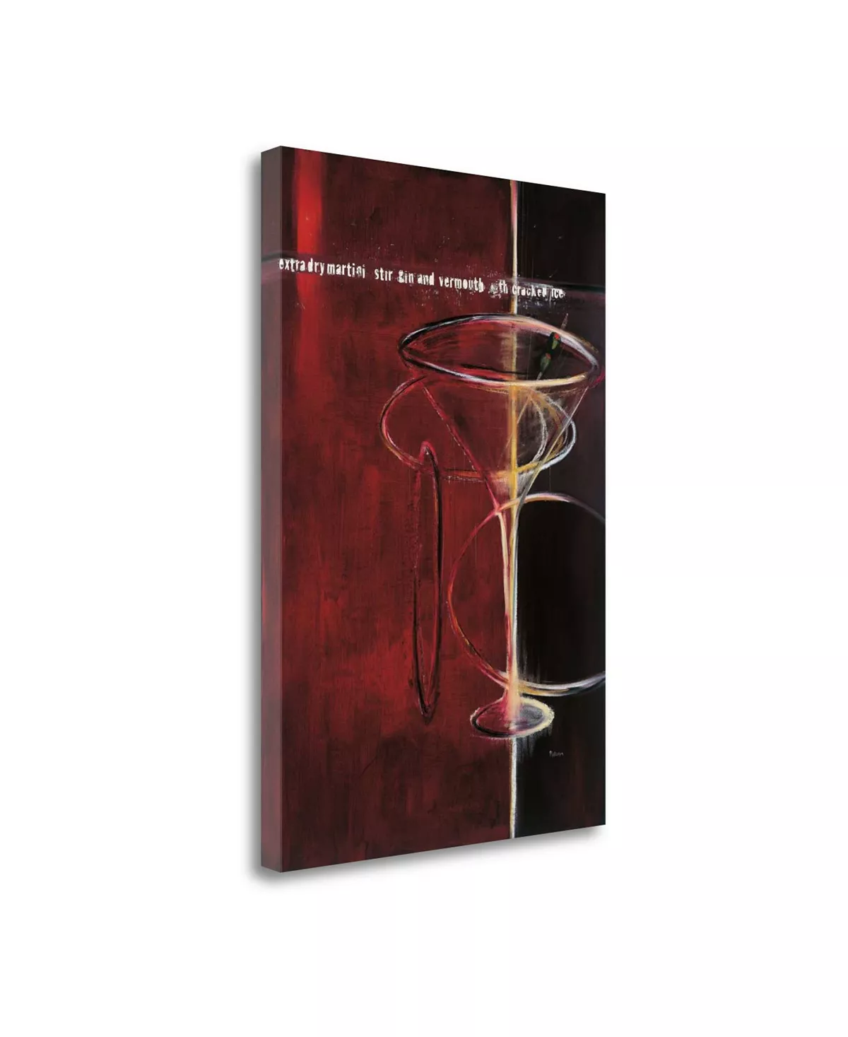 Tangletown Fine Art Dry Martini By Mark Pulliam Fine Art Giclee Print On Gallery Wrap Canvas, 32 X 47 - Image 2