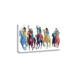 Tangletown Fine Art He Gangs All Here By Carrie Fell Fine Art Giclee Print On Gallery Wrap Canvas, 34 X 15