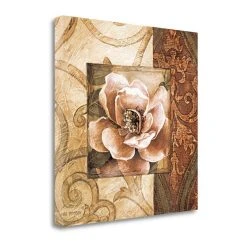 Tangletown Fine Art Linen Roses II By Linda Thompson Fine Art Giclee Print On Gallery Wrap Canvas, 20 X 20