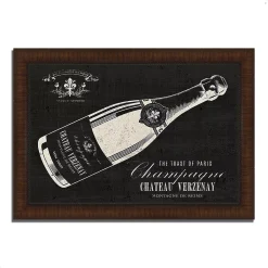 Tangletown Fine Art He Toast Of Paris By Wild Apple Portfolio Framed Painting Print, 42 X 30