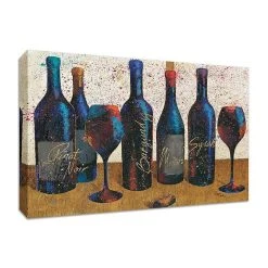 Tangletown Fine Art Wine Splash Light I By Wellington Studio Fine Art Giclee Print On Gallery Wrap Canvas, 36 X 24