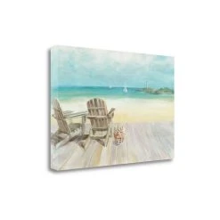 Tangletown Fine Art Seaside Morning No Window By Danhui Nai Giclee Print On Gallery Wrap Canvas, 39 X 26