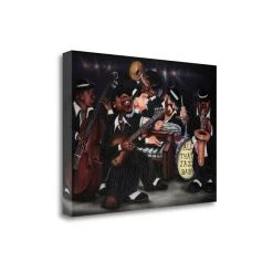Tangletown Fine Art Hat Jazz - Baby By Leonard Jones Giclee Print On Gallery Wrap Canvas, 28 X 20