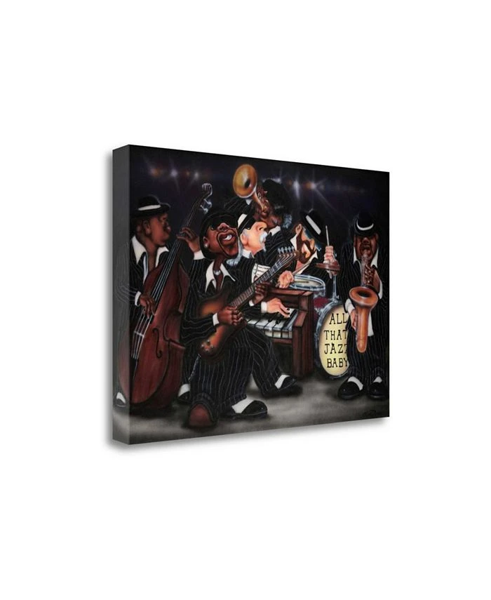 Tangletown Fine Art Hat Jazz - Baby By Leonard Jones Giclee Print On Gallery Wrap Canvas, 28 X 20