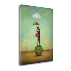 Tangletown Fine Art Circus Romance By Duy Huynh Giclee Print On Gallery Wrap Canvas, 26 X 32