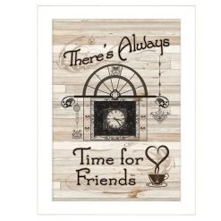 Trendy Décor 4U Ime For Friends By Millwork Engineering, Ready To Hang Framed Print, White Frame, 10 X 14