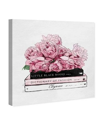 Oliver Gal Roses And Books Canvas Art - 20 X 20 X 1.5 - Image 2
