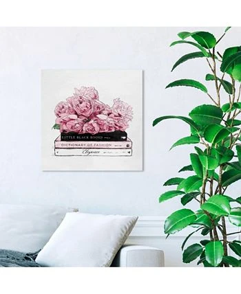 Oliver Gal Roses And Books Canvas Art - 20 X 20 X 1.5 - Image 3