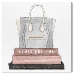 Oliver Gal My Fancy Purse And Books Canvas Art - 30 X 30 X 1.5