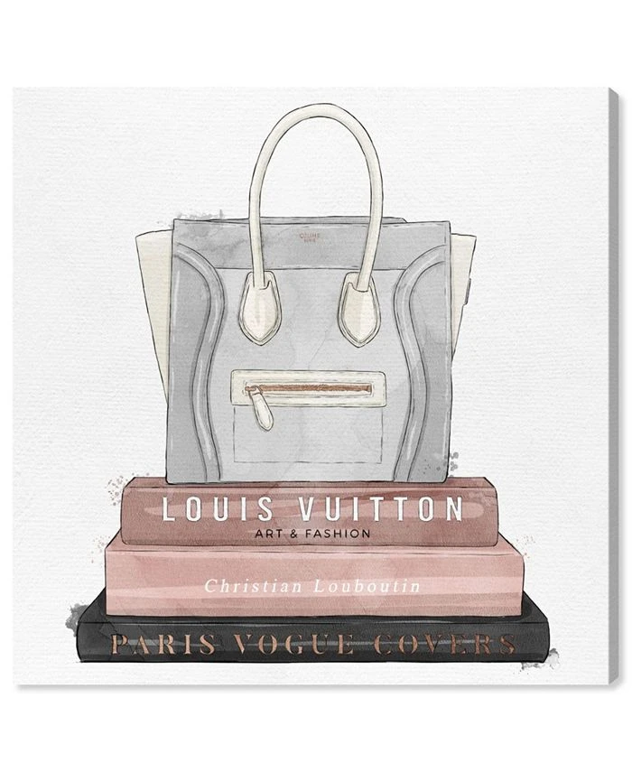Oliver Gal My Fancy Purse And Books Canvas Art - 30 X 30 X 1.5