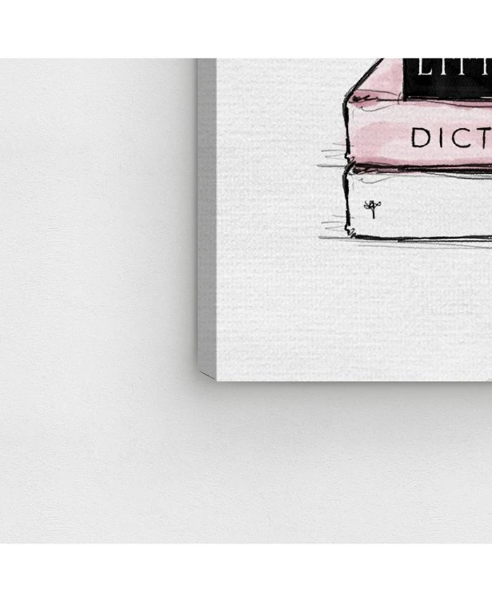 Oliver Gal Roses And Books Canvas Art - 20 X 20 X 1.5 - Image 4