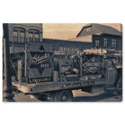 Oliver Gal Vintage City Street Giclee Art Print On Gallery Wrap Canvas