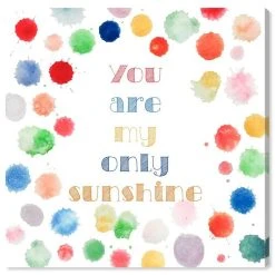 Oliver Gal My Only Sunshine Canvas Art, 12 X 12