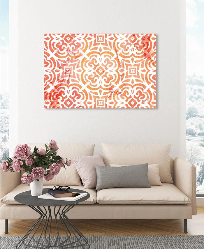 Oliver Gal Tiles Pattern Giclee Art Print On Gallery Wrap Canvas - Image 4